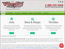 Tablet Screenshot of guarantypest.com